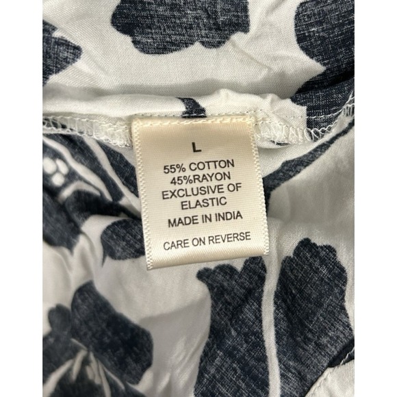 Dizzy Lizzy Mellie White and Black Long Sleeve Off Shoulder Top Size Large - Picture 5 of 6